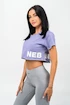 Dámské tričko Nebbia POWERHOUSE Oversized Crop Top purple