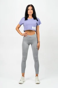 Dámské tričko Nebbia POWERHOUSE Oversized Crop Top purple