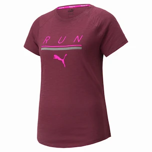 Dámské tričko Puma  Run 5K Logo Tee Grape Wine