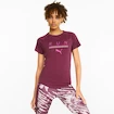 Dámské tričko Puma  Run 5K Logo Tee Grape Wine M