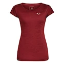 Dámské tričko Salewa  Puez melange dry T-shirt W Syrah melange 38