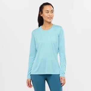 Dámské tričko Salomon  Agile LS Tee Crystal Blue S