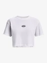 Dámské tričko Under Armour  BRANDED LOGO CROP SS-WH