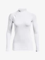 Dámské tričko Under Armour ColdGear Authentics Mockneck-WHT