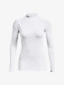 Dámské tričko Under Armour ColdGear Authentics Mockneck-WHT