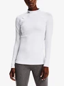 Dámské tričko Under Armour ColdGear Authentics Mockneck-WHT L