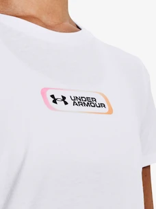 Dámské tričko Under Armour  GRADIENT PILL SS-WHT S