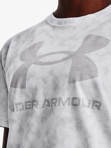 Dámské tričko Under Armour  LOGO AOP HEAVYWEIGHT SS-WHT S