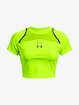 Dámské tričko Under Armour  Run Anywhere Crop SS-GRN