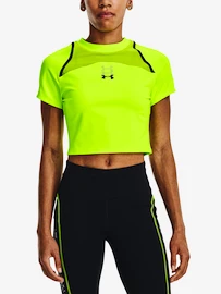 Dámské tričko Under Armour Run Anywhere Crop SS-GRN