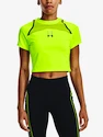 Dámské tričko Under Armour  Run Anywhere Crop SS-GRN XL