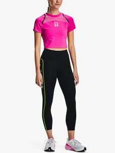 Dámské tričko Under Armour  Run Anywhere Crop SS-PNK XL