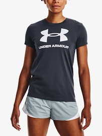 Dámské tričko Under Armour SPORTSTYLE LOGO SS-GRY