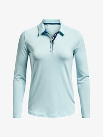 Dámské tričko Under Armour Zinger MicroStripe LSPolo-BLU