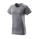 Dámské tričko Wilson  Power Seamless Crew Dark Grey L