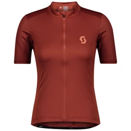 Dámský cyklistický dres Scott Endurance 10 S/Sl Rust Red/Brick Red