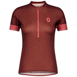 Dámský cyklistický dres Scott Endurance 20 S/Sl Rust Red/Brick Red