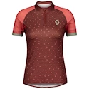 Dámský cyklistický dres Scott  Endurance 30 S/Sl Dark Purple/Blush Pink L