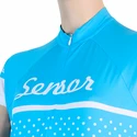 Dámský cyklistický dres Sensor  Cyklo Dots Blue