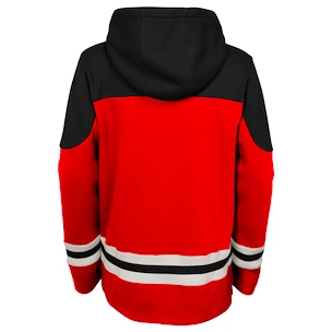 Dětská hokejová mikina s kapucí adidas Asset Pullover Hood NHL Chicago Blackhawks