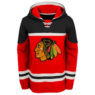 Dětská hokejová mikina s kapucí adidas Asset Pullover Hood NHL Chicago Blackhawks