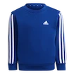 Dětská mikina adidas  Essentials 3-Stripes Crew Neck Royal Blue 104 cm