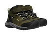 Dětská outdoorová obuv Keen Ridge Flex Mid Wp Dark Olive/Dusky Citron