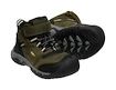 Dětská outdoorová obuv Keen Ridge Flex Mid Wp Dark Olive/Dusky Citron