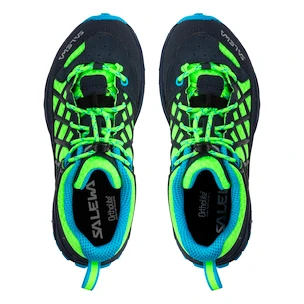 Dětská outdoorová obuv Salewa  Wildfire Ombre Blue/Fluo Green