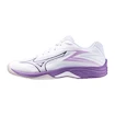 Dětská sálová obuv Mizuno  Lightning Star Z7 Jr. White/Patrician Purple/Quince