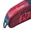 Dětská taška na rakety Wilson  Junior 3 Pack Red/Infrared