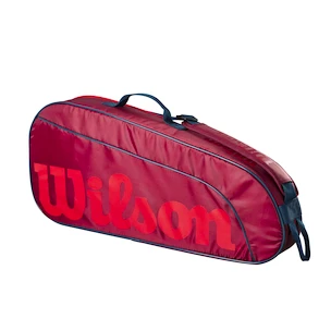 Dětská taška na rakety Wilson  Junior 3 Pack Red/Infrared