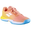 Dětská tenisová obuv Babolat Jet Mach 3 All Court Girl Coral/Gold Fusion