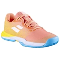 Dětská tenisová obuv Babolat Jet Mach 3 All Court Girl Coral/Gold Fusion