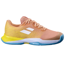 Dětská tenisová obuv Babolat Jet Mach 3 All Court Girl Coral/Gold Fusion