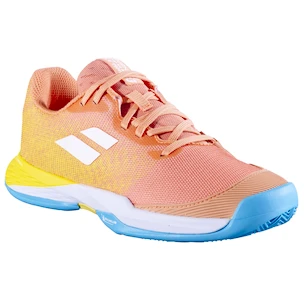 Dětská tenisová obuv Babolat Jet Mach 3 All Court Girl Coral/Gold Fusion