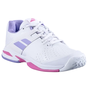 Dětská tenisová obuv Babolat Propulse All Court Junior Girl White/Lavender