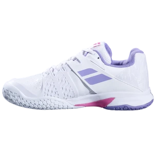 Dětská tenisová obuv Babolat Propulse All Court Junior Girl White/Lavender