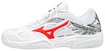 Dětská tenisová obuv Mizuno  Breakshot 3 CC White/IgnititonRed