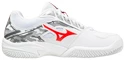 Dětská tenisová obuv Mizuno  Breakshot 3 CC White/IgnititonRed