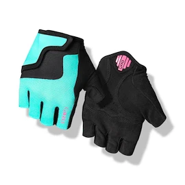 Dětské cyklistické rukavice Giro Bravo Jr Screaming Teal/Neon Pink