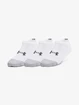 Dětské ponožky Under Armour  3pk No Show Yth-WHT