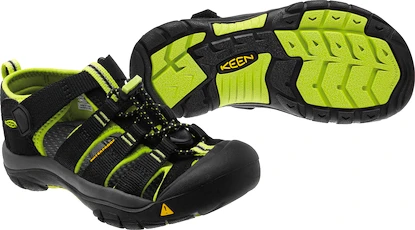 Dětské sandály Keen  Newport H2 K Black/Lime Green