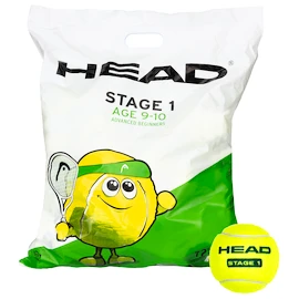 Dětské tenisové míče Head Stage 1 Green 72B