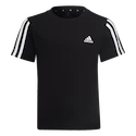 Dětské tričko adidas  Essentials 3-Stripes T-Shirt Black 116 cm