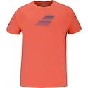 Dětské tričko Babolat  Exercise Cotton Tee Boy Hot Coral