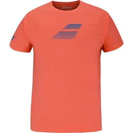 Dětské tričko Babolat Exercise Cotton Tee Boy Hot Coral