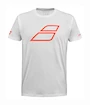 Dětské tričko Babolat  Strike Cotton Tee Jr White/Strike Red 8 - 10 let