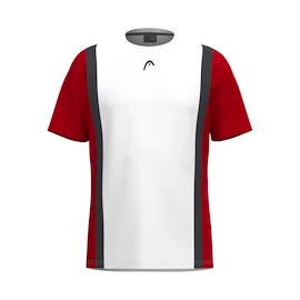 Dětské tričko Head CLUB 25 Tech T-Shirt Boys Red/White