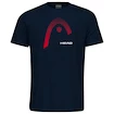 Dětské tričko Head  Club Carl T-Shirt Junior Dark Blue 128 cm